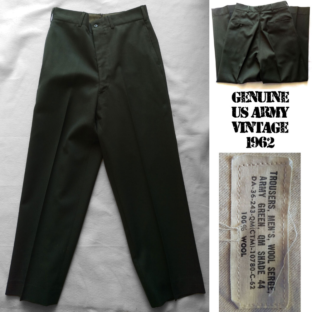 Genuine vintage 1962 US Army uniform pants 30x29